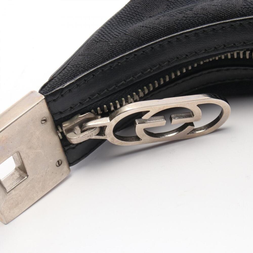 Gucci Leather Canvas Black Bag Shoulder - Picture 8 of 9